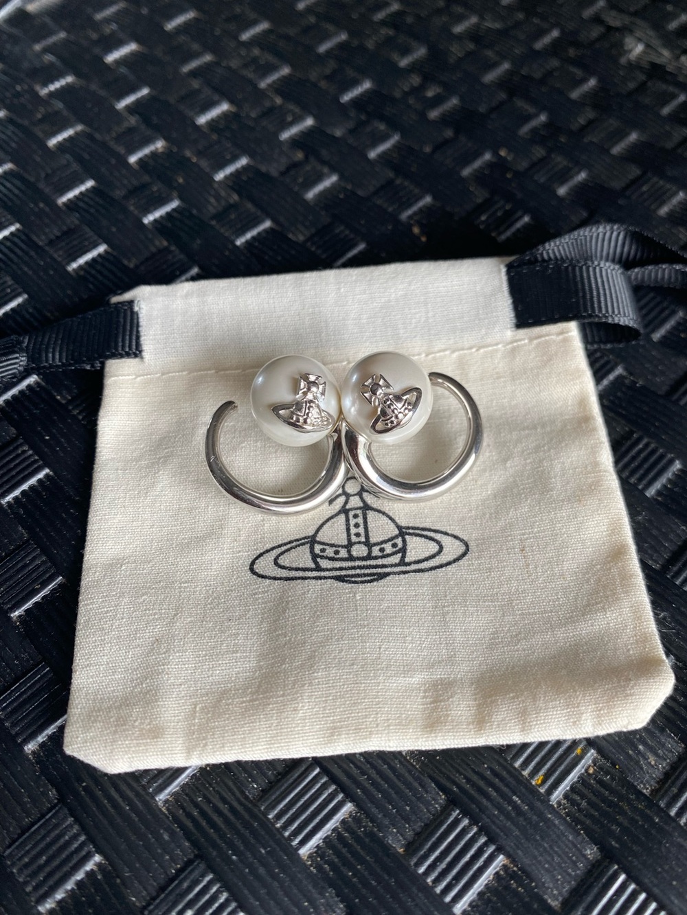 Vivienne Westwood Sterling Silver Pearl earrings